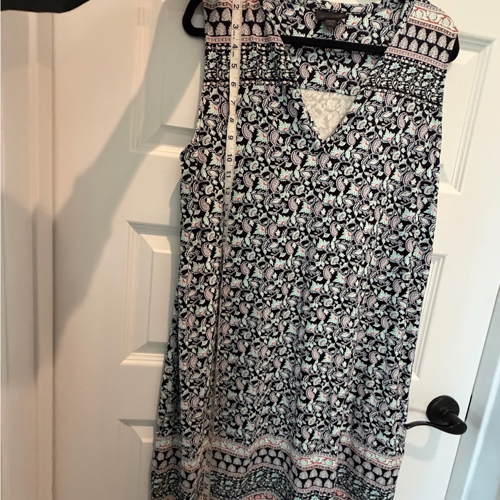 J. Jill Black and White Patterned Midi Dress - Picture 4 of 8
